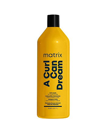 Matrix A Curl Can Dream - Маска интенсивного увлажнения для кудрявых и вьющихся волос с медом манука 1000 мл - hairs-russia.ru